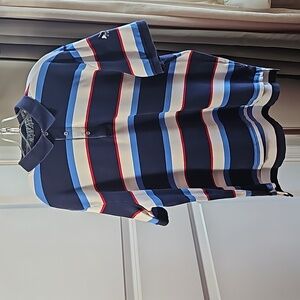 CHAMPS RALPH LAUREN SHIRT MENS XL SHORT SLEEVE STRIPED POLO